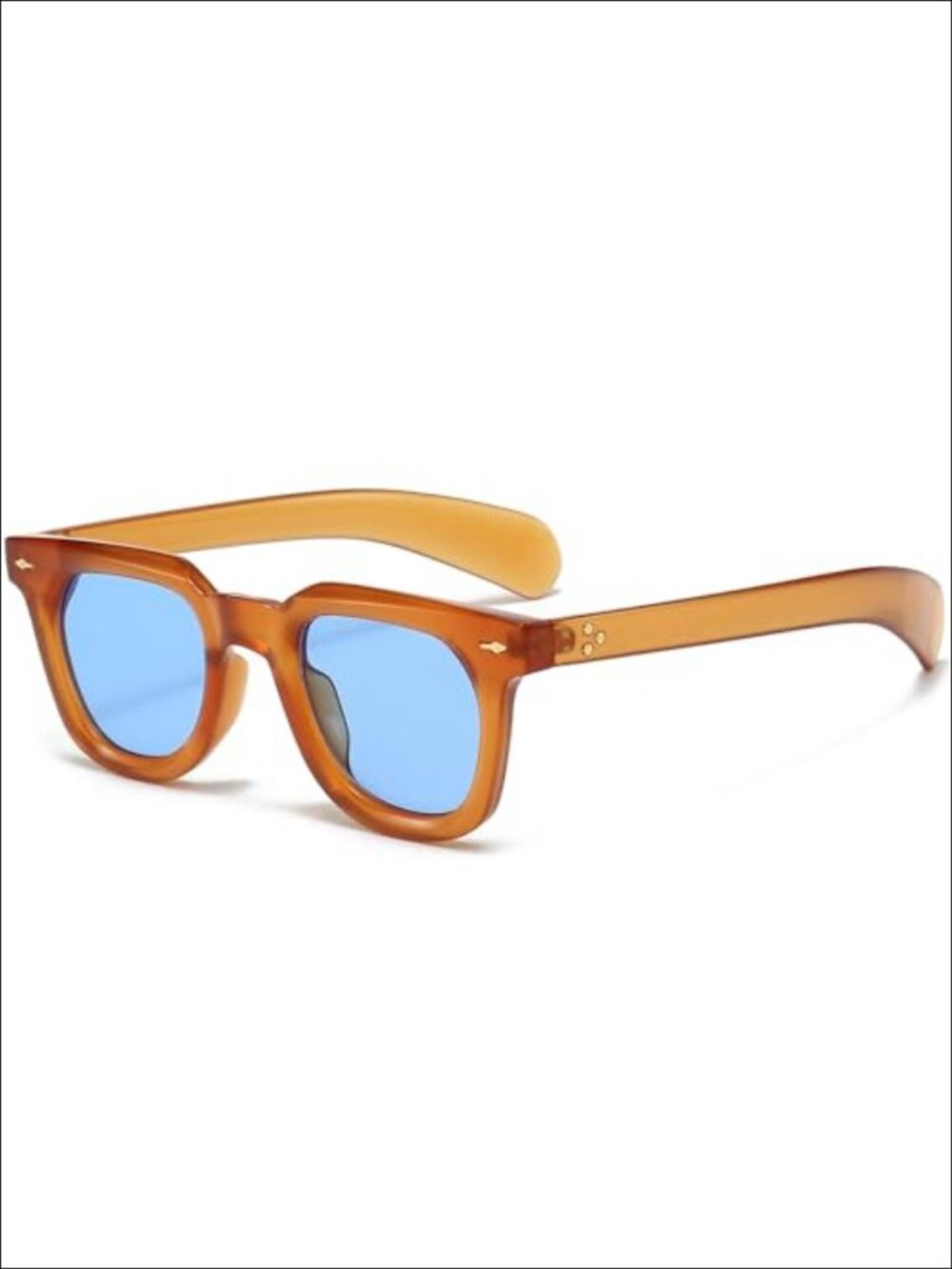 Thick Frame Retro Square Sunglasses UV400 Unisex Adult Fishing Party